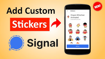 How to Add Stickers on Signal App | Stickers on Signal App | How to use stickers on Signal App