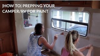 RV/CAMPER REMODEL |HOW TO| PAINT OVER WALLPAPER AND REMOVE BORDERBECOMING FULL TIME RV'ers