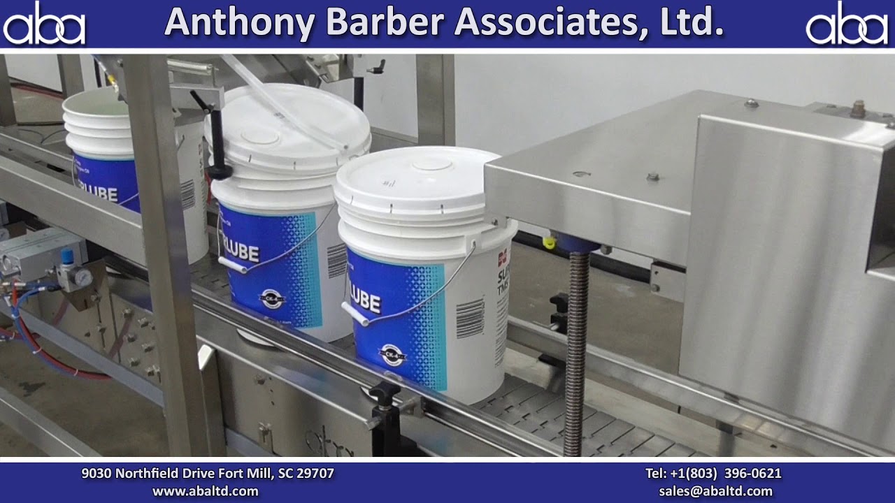 ABAM476 Top Fill, Net Weight Pail Filling Machine Lid Placer with