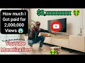 How much youtube paid me for with 2m views in nairobi kenya