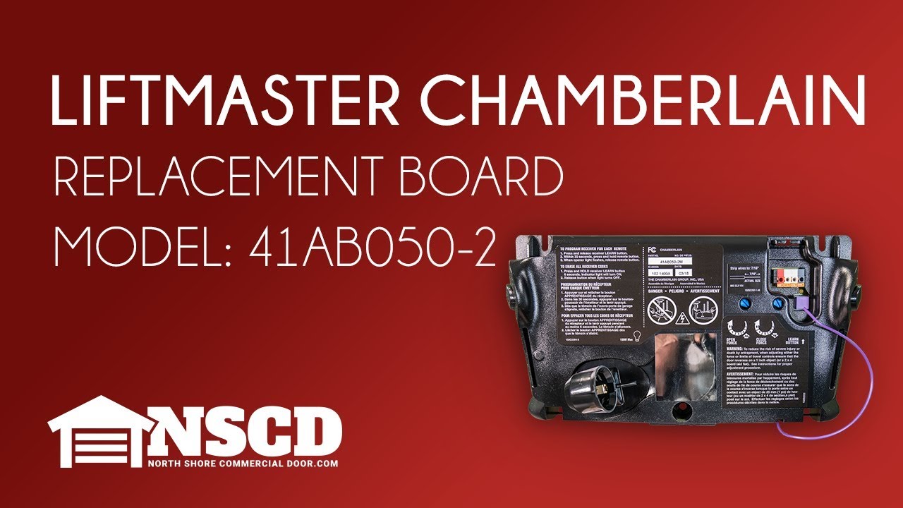 LiftMaster Chamberlain 41AB050-2M Garage Opener Circuit Board - YouTube