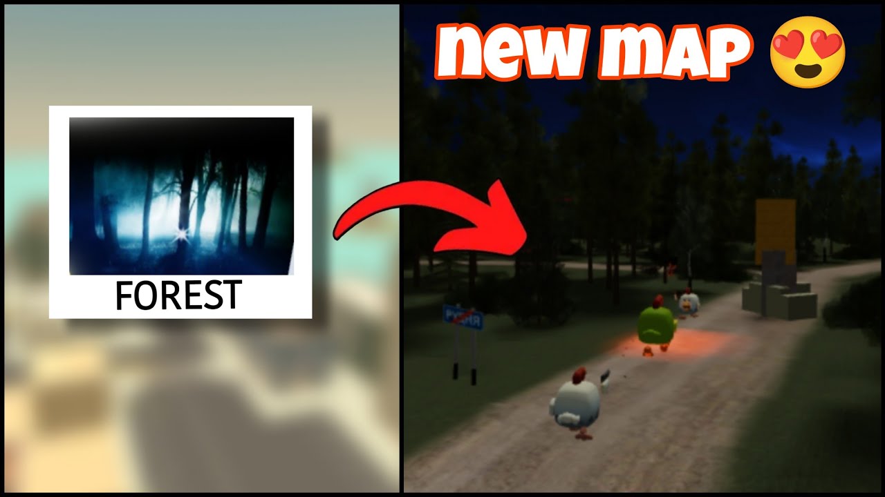 😱 how to play in new map forest in chicken gun??? - YouTube