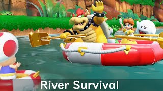 Super Mario Party River Survival Daisy with Bowser Boo and Yoshi