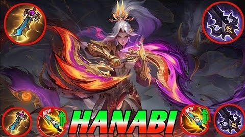 HANABI TOP GLOBAL 100% BROKEN META DESTROYER BUILD AND EMBLEM!! DAMAGE HACK BUILD - EXP LANER