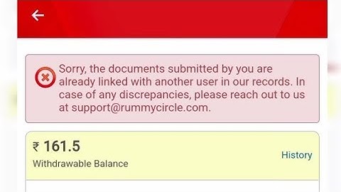 Document already exists in my 11 circle