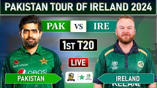 PAKISTAN vs IRELAND 1st T20 MATCH LIVE COMMENTARY | PAK vs IRE LIVE | IRE 10 OV