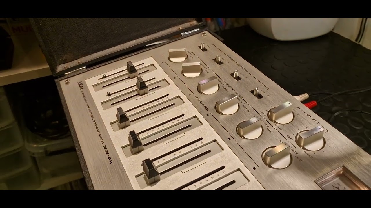 classic AKAI MM-62 mixer vintage high fidelity -test- - YouTube