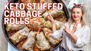 See the full stuffed cabbage rolls recipe at:
https://www.blondelish.com/recipes/keto-stuffed-cabbage-rolls-recipe/
how to make these amazing cabbage...