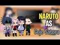 Naruto friends react to naruto as gojo satoruau naruto x jujutsu kaisen