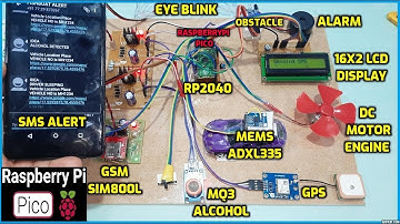 Eye Blink + Alcohol + MEMS + Obstacle Sensor