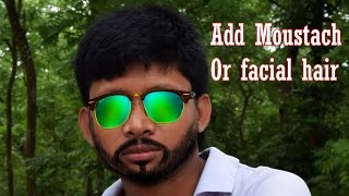 How to add Moustache in Photoshop l how to add facial hair l How to creat beard screenshot 5
