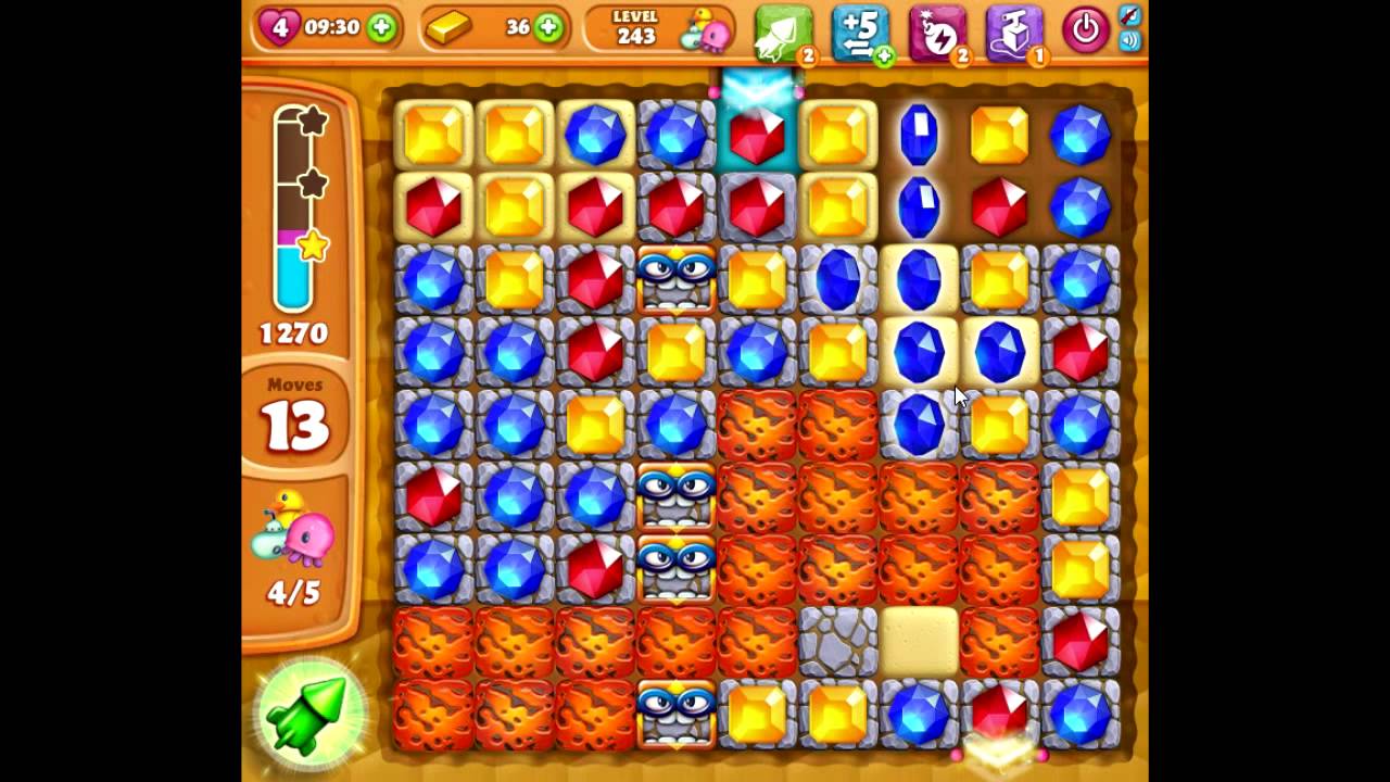 Diamond Digger Saga level 243 no boosters 😈