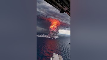 Volcano eruption airplane adventures