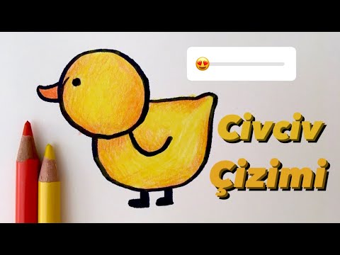 Çok kolay Nasıl Civciv Çizilir?🐥| Kolay Civciv Çizimi | Kolay çizimler resimleri