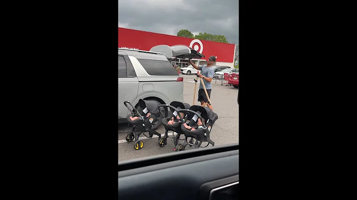 Triplet Dad solves Stroller Problem! 😲