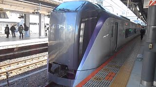 E353系都モトS108編成特急かいじ23号甲府行き新宿駅9番線発車シーン
