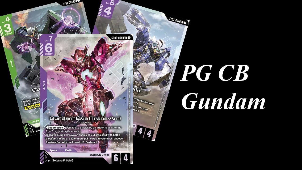 Профиль колоды «Небесное существо» из коллекционной карточной игры Gundam TCG PG