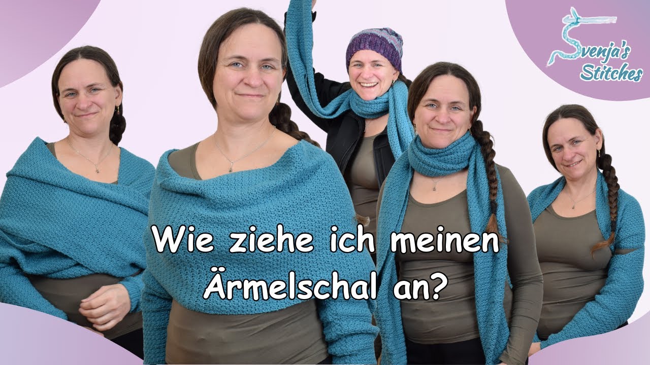Ärmelschal Tragevarianten von 