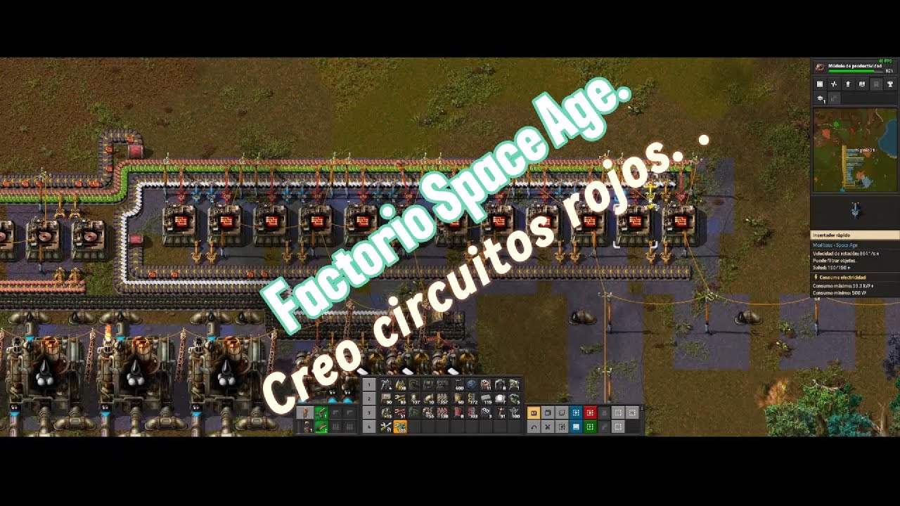 Factorio Space Age. I create red circuits,(Creo circuitos rojos) - YouTube