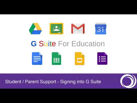 Signing into G Suite   Student