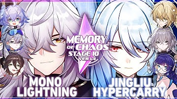 Jing Yuan Mono Lighting & Jingliu Hypercarry | Memory Of Chaos 1.4 - Stage 10 (Honkai Star Rail)