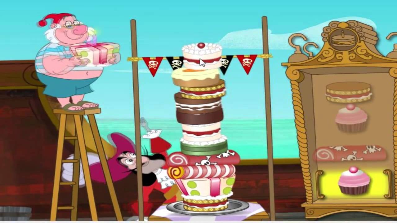 Jake And The Neverland Pirates  - Hook's Cakey Bakey Stack - Jake And The Neverland Pirates Games