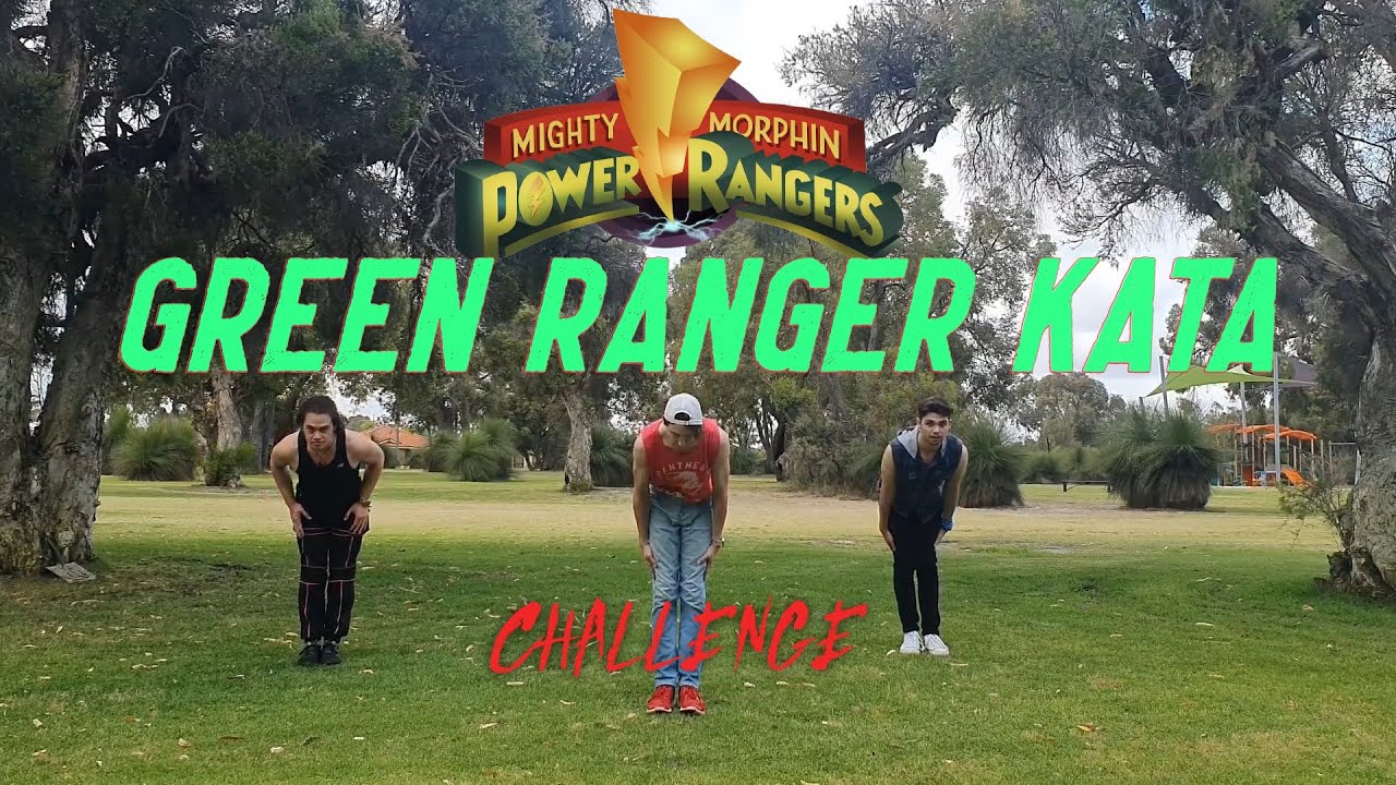 MMPR Green Ranger Karate club Kata Challenge YouTube