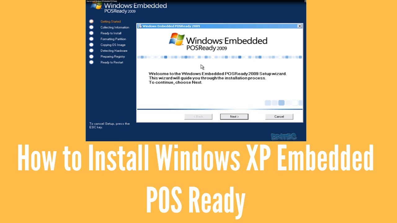 How to Install Windows XP Embedded POS Ready