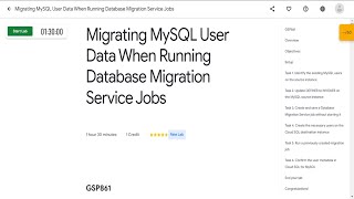 Migrating MySQL User Data When Running Database Migration Service Jobs [GSP861] Qwiklabs 2022
