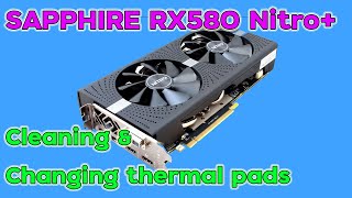 AMD Sapphire nitro+ Radeon RX 580 4GB Cleaning & Changing Thermal Paste