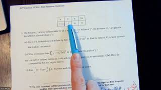 2024 BC #5 (Arc Length, Euler's Method, Integration by Parts)