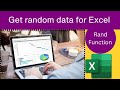 How to generate random data in Excel|Rand Function|Randarry function