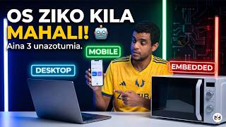 3. Aina za Operating Systems (Desktop, Mobile, Embedded) | Tofauti ya Simu, Laptop na Microwave
