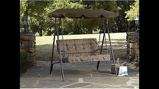 Patio Swing Replacement Canopy, Cushions and Seat Support (sling) Fabric - Refurbish with Sunbrella fabric made to outlast the 