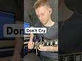 Don’t Cry solo 🎸 #gunsnroses