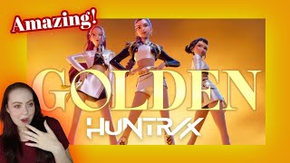 FIRST TIME REACTING TO 'GOLDEN' HUNTRIX - K-POP DEMON HUNTERS | THE VOCALS ARE UNBELIEVABLE!