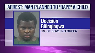 Man charged after admitting to police he planned to ‘rape’ child