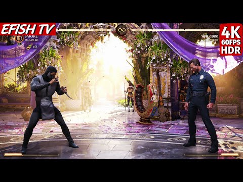 MK95 Smoke vs T-1000 (Hardest AI) - Mortal Kombat 1