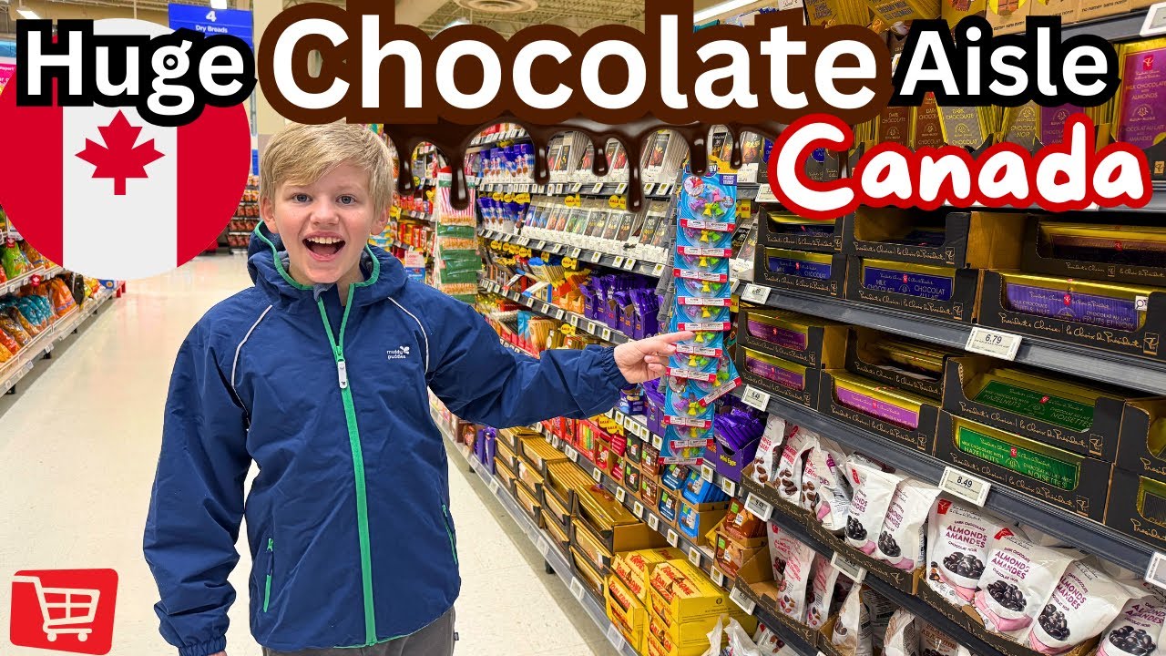 Супермаркет. Отдел шоколада, конфет и закусок! *Канада*