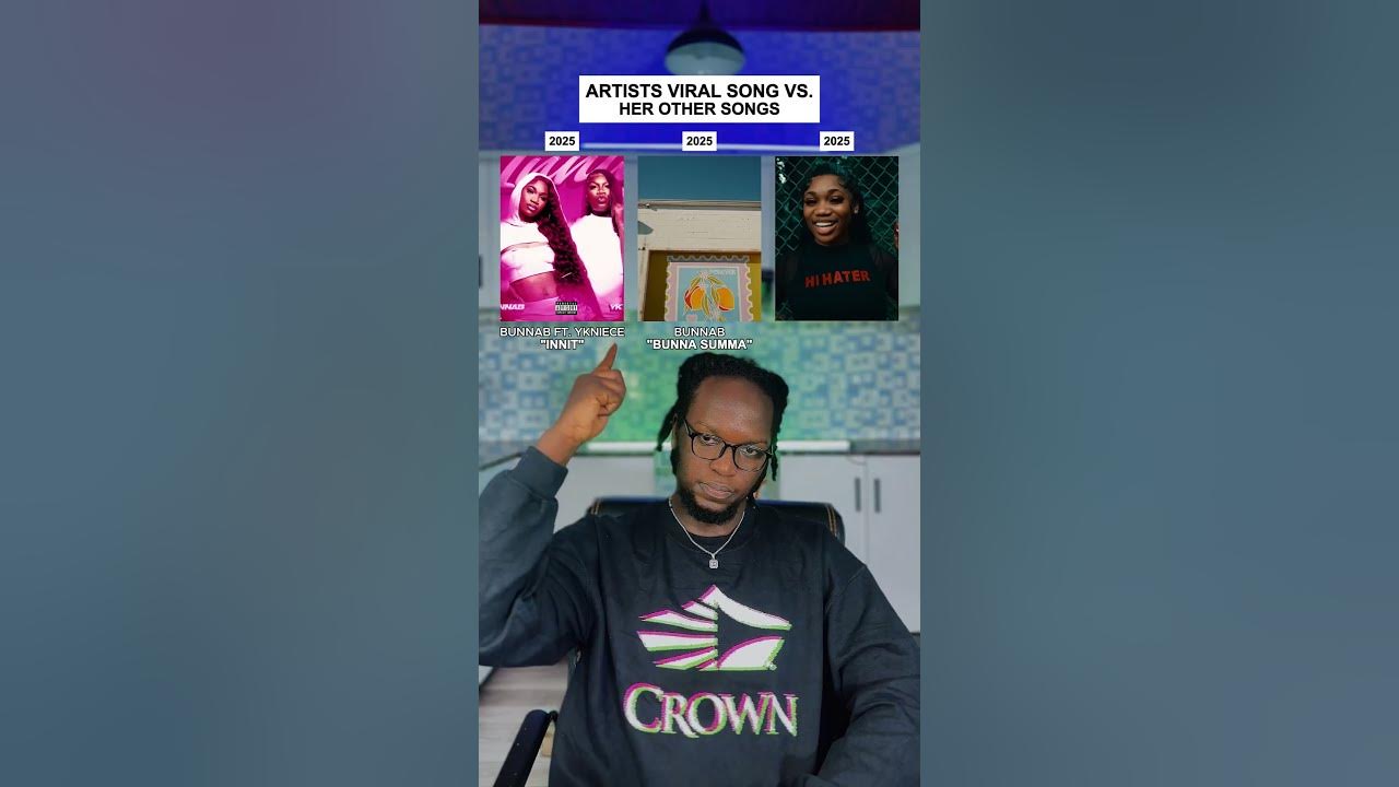 Artist Viral Song Vs. Her Other Songs: BunnaB, YKNiece "Innit" #shorts #music