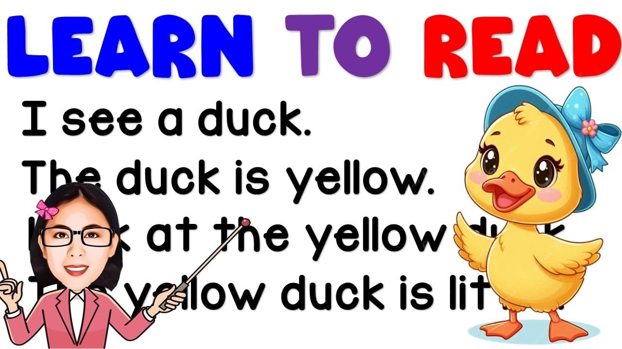 PRACTICE READING| EASY ENGLISH READING LESSON FOR KINDER GRADE1 GRADE2 ...
