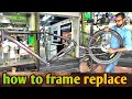 How to replace a bicycle framemontra rock 275 mountainbike montra cycling cycleservice mtb