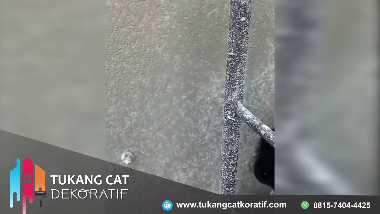 Jasa Pengecatan Tekstur Kamprot Gosok - Tukang Cat Dekoratif - YouTube