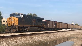 One Locomotive Pulls Empty Coal Train