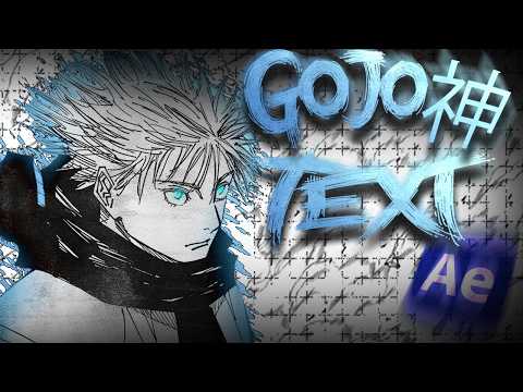 GOJO STYLE Text Effects in After Effects (Quick Tutorial)