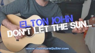 Don't let the sun go down on me (Elton John) Guitar Cover chords