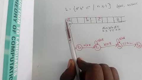TOC part 58 - Turing machine example   a^n b^n c^n in Tamil