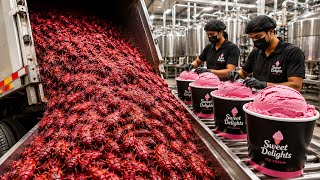 How Cochineal Insects Become Carmine for Ice Cream | Full Factory Process Step by Step