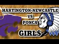 Hartington-Newcastle vs Ponca Girls Basketball Game 2020