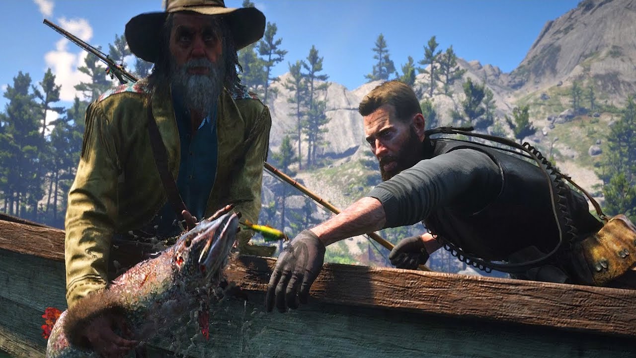 Red Dead Redemption 2 Arthur Veteran Catch Huge Legendary Fish
